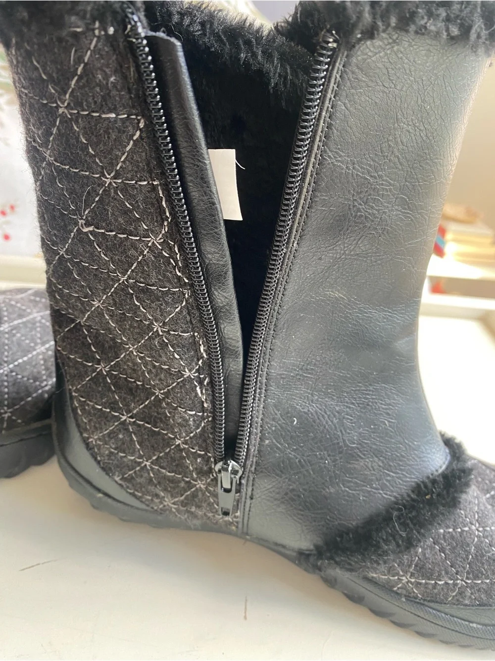 JBU by Jambu Iceburg side zip ankle boots , eco friendly winter boots, faux fur